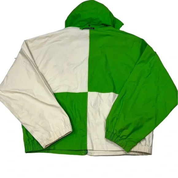 Nautica Sailing Jacket Colorblock Coat Windbreaker Hooded One Design Vintage 90s - Picture 2 of 13